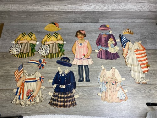 Vintage lot paper doll - doll, &