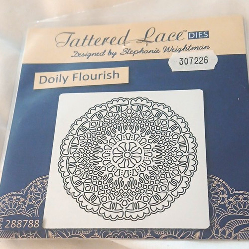 Tattered lace doily - lace,