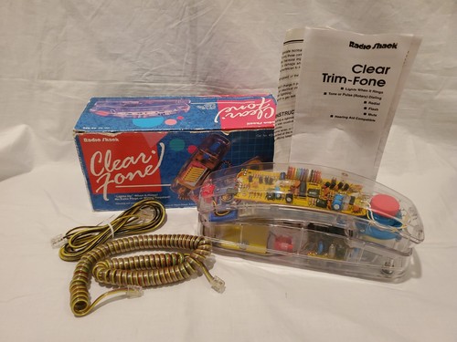 Vintage nos radio shack clear - radio,