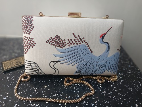 Biba vintage crane bird clutch - biba,