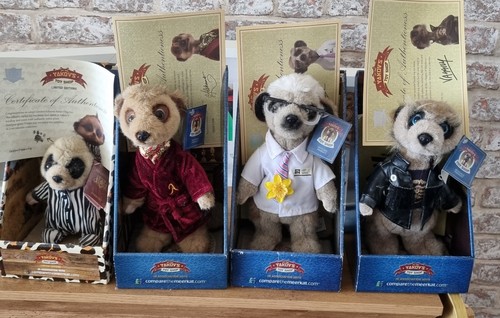 Meerkat soft toys - meerkat, toys.