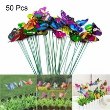 50 Pcs Butterfly Stakes