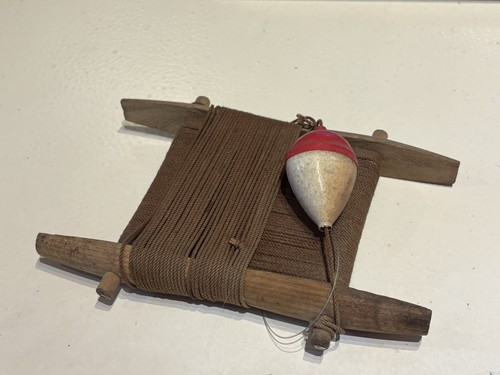 Vintage wooden spool - wooden, lope