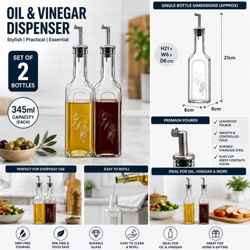 Set glass oil - glass,