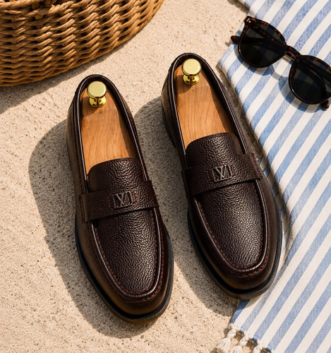Handmade brown genuine leather - handmade,