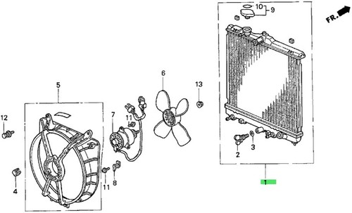 Genuine honda radiator - honda,