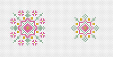 Geometric Flower Cross Stitch