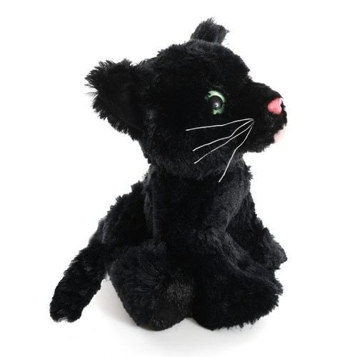 Black cat plush soft - plush,