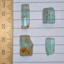 Emerald rough gemstones raw