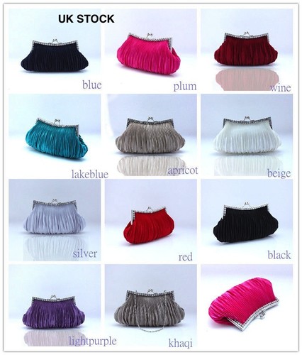 Stock satin evening clutch - uk,