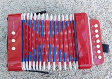Button Accordion, 10 Keys Control Lightweight. Small size. Suitable for a child