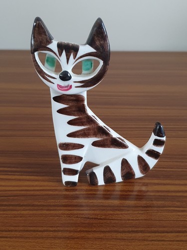 Upsala ekeby mid century cat - upsala,