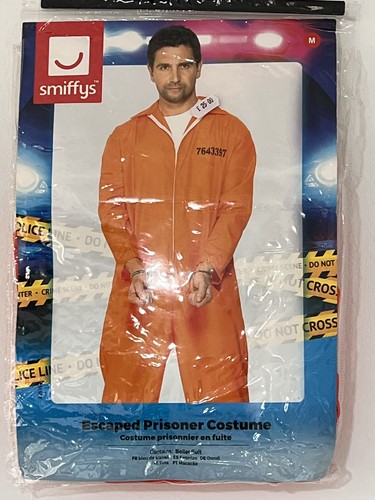 Mens prisoner costume overall - mens,