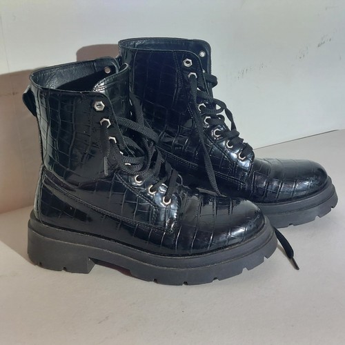 Topshop black faux - topshop,