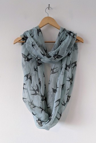 Duck egg swallow print - duck‑egg,