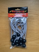 10 x Strong Elastic Bungee Ball Tie Down Loop Trailer Shock Cord Tarpaulin Tent 