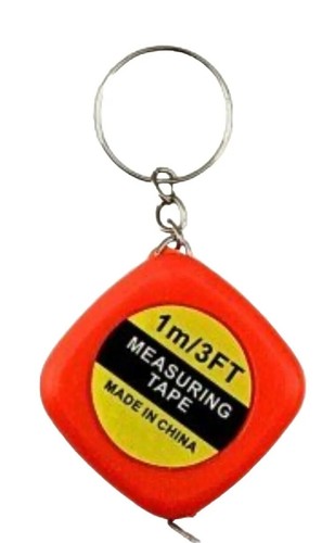 Mini tape measure keyring - tape,
