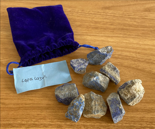 Raw lapis lazuli crystals - lapis,