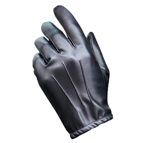 Police leather gloves - leather,