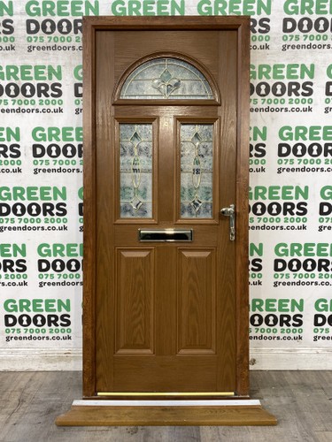 Golden oak front door - golden,