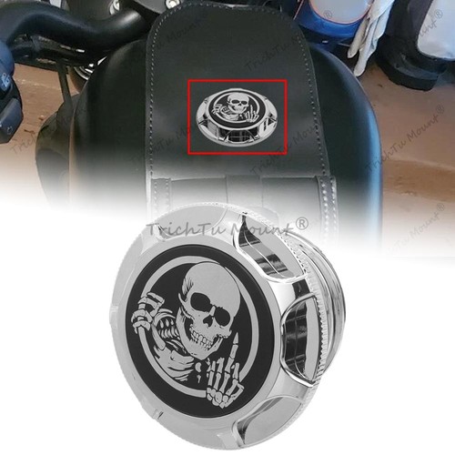 Skull style chrome gas fuel - style,