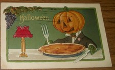 1909 Halloween Postcard  JOL