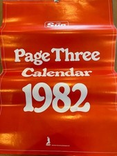 The Sun, Page 3 Calendar, 1982, Complete Calendar, Good Condition