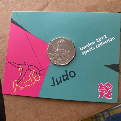 Judo 50p fifty pence coin - judo,