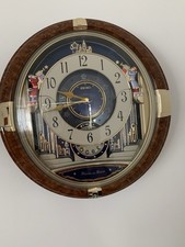 Seiko Melodies In Motion Wall Clock QXM228B 42cm In Box Music + Lights Fabulous