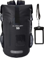 Premium 35L & 55L Waterproof Dry Bag Backpack, Sack with Phone Dry Bag AUCTION