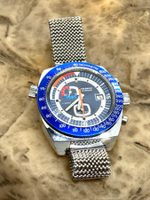 Rare Vintage Men's Tegrov Chrono 17 Jewels Watch - working - 40mm dia