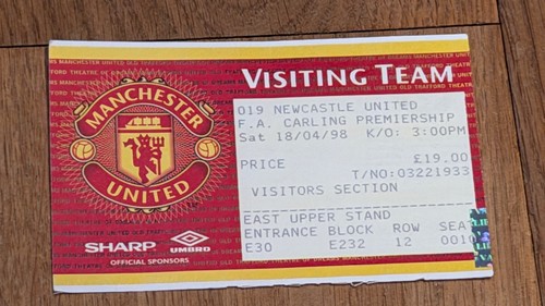 Ticket 1997 manchester - ticket,