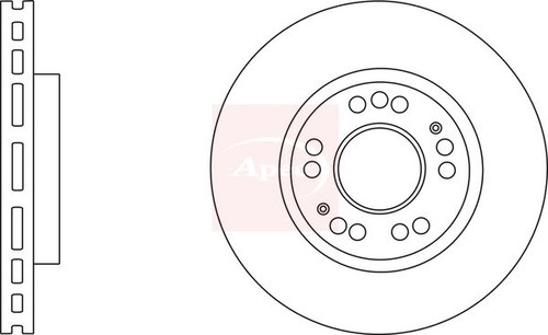 Apec dsk2762 brake disc - dsk2762, front