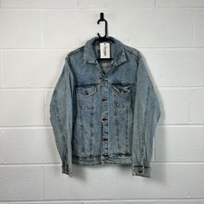 Zara Men's Blue Denim Bomber