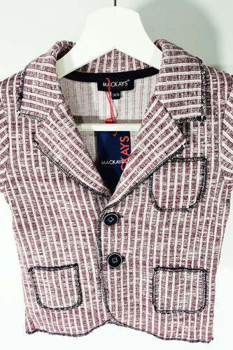 Burgundy white striped child - burgundy,