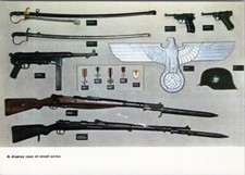 Postcard A display case of