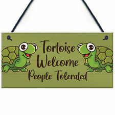 Funny Tortoise Sign For Home Turtle Sign Pet Gift Hanging Sign For Tank Home