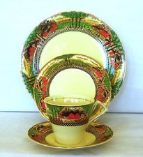 Vintage Myott Englands Countryside Deco Trio and Sandwich Plate