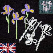 3 Iris Flowers Metal Cutting