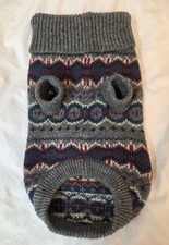 Barbour Case Fairisle Dog Jumper - Winter Style, Grey - Size M - CG C55