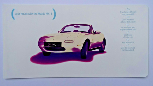 Mazda postal brochure - mx-5,