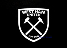 FC West Ham   Car Van Caravan Ev Bumper  Panel   Window  Laptop Decal Sticker