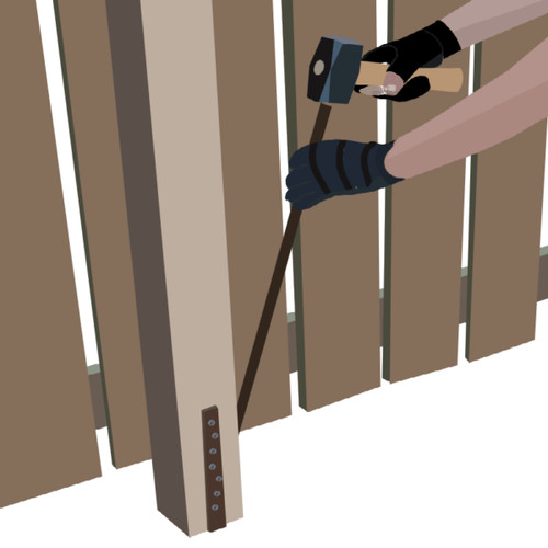 Easy fence post repair stakes - easy,