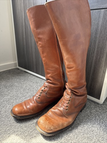 Brown vintage military - vintage, riding