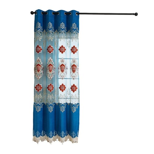 European embroidered blue - european,