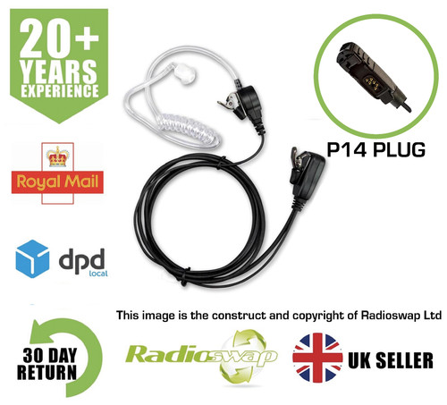 Covert earpiece with mic ptt - &,