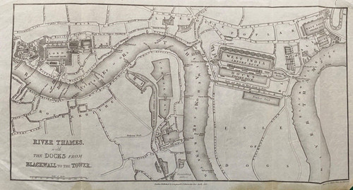 1834 antique map river - antique, map: