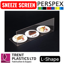 L-Shape Sneeze Screen Food
