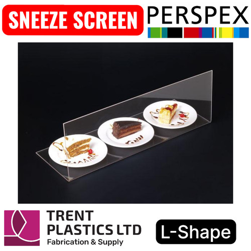 Shape sneeze screen food - l-shape,