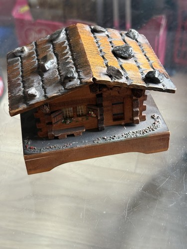 Vintage wooden musical swiss - musical,